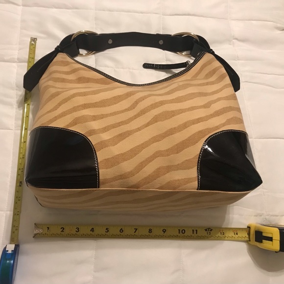 Dooney & Bourke neutral zebra hobo bag - Picture 7 of 7